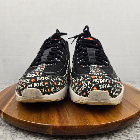 Nike Mens 10 Air Max 95 Just Do It 2018 Black Daily Casual Sneaker AV6246-001 - Picture 5 of 13